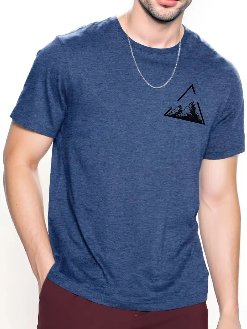 Lyn® | Stylish T-Shirt With A Mountain Pattern Print