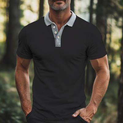 Rodrigo | Men'S Business Colorblock Polo Neck Short Sleeve T-Shirt