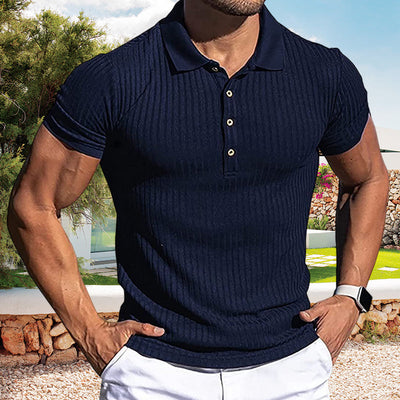 Kadin® | Short-Sleeved Sporty T-Shirt For Men With Lapels