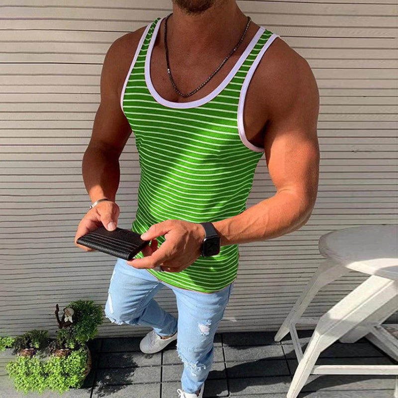 Kai® | Striped Casual Tank Top For Men