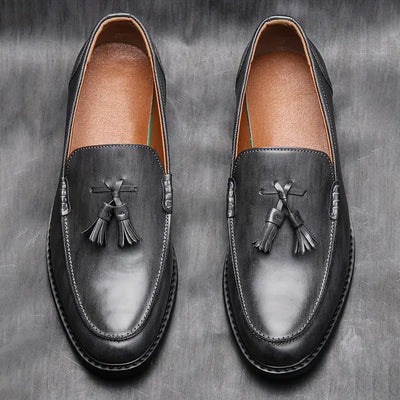 Urian® | Genuine Leather Tassel Loafers