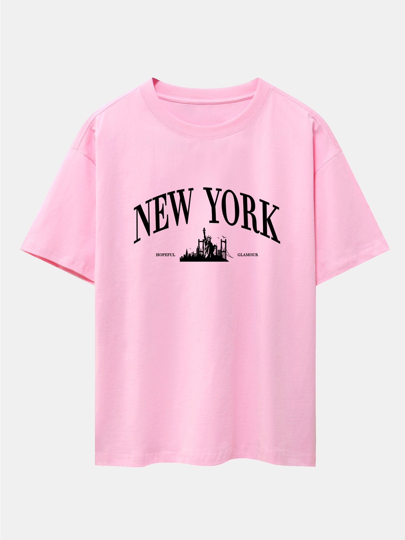 Enrique® | Slogan Print Drop Shoulder Oversize T-Shirt