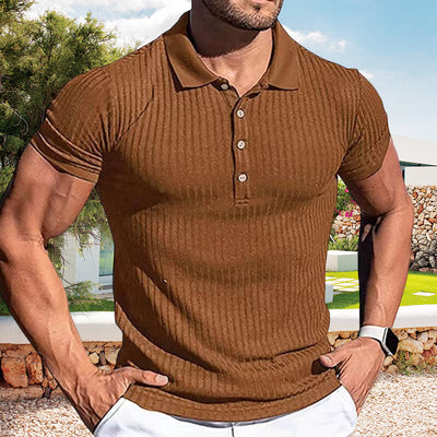 Kadin® | Short-Sleeved Sporty T-Shirt For Men With Lapels
