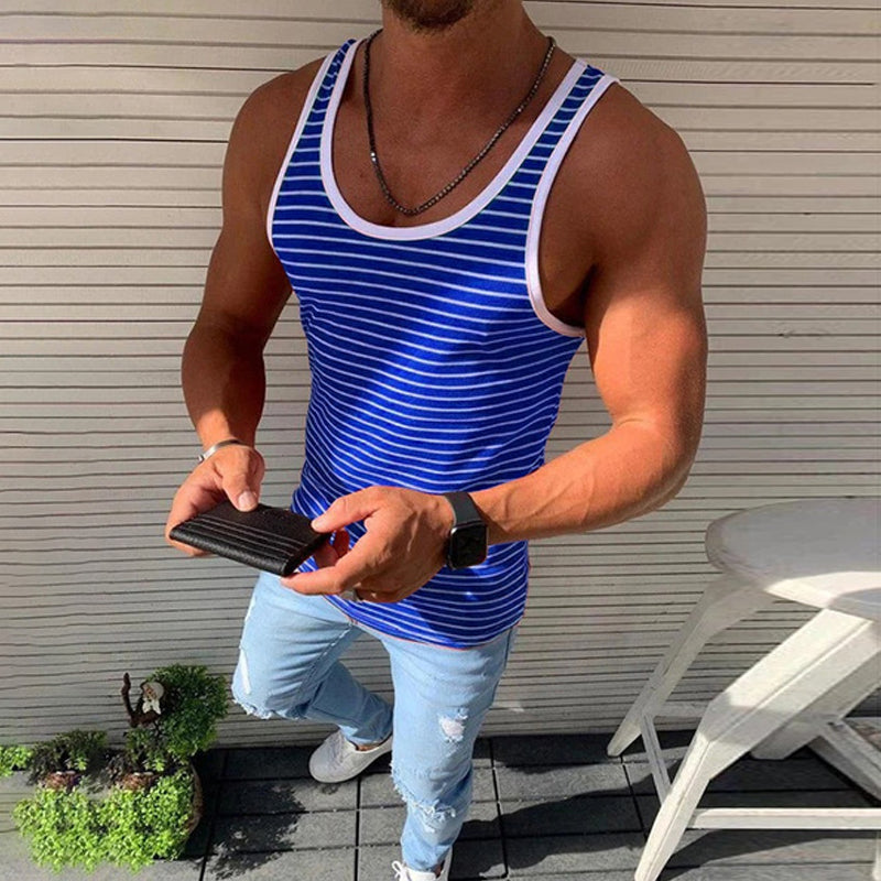 Kai® | Striped Casual Tank Top For Men