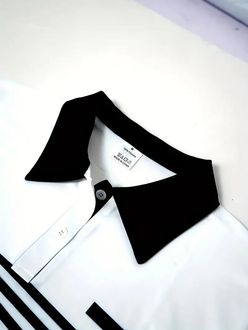 Dan® | Short Sleeve Shirt With Color Block Stripes