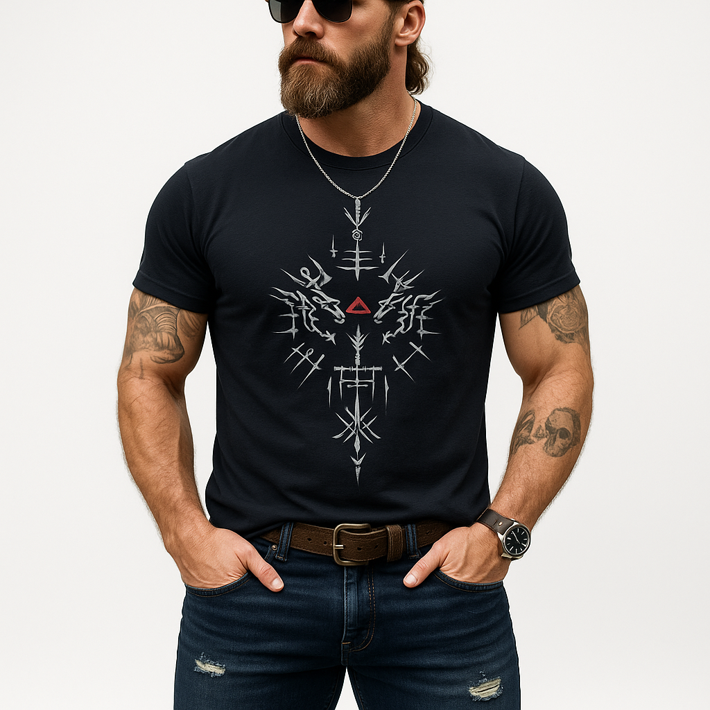 Zackary | Men'S Summer Fashion Simple Line Printed Cotton Short-Sleeved T-Shirt