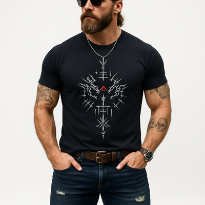 Zackary | Men'S Summer Fashion Simple Line Printed Cotton Short-Sleeved T-Shirt
