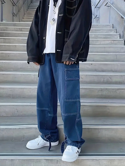 Jovian® | Denim Straight Baggy Pants