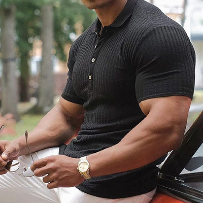 Kadin® | Short-Sleeved Sporty T-Shirt For Men With Lapels