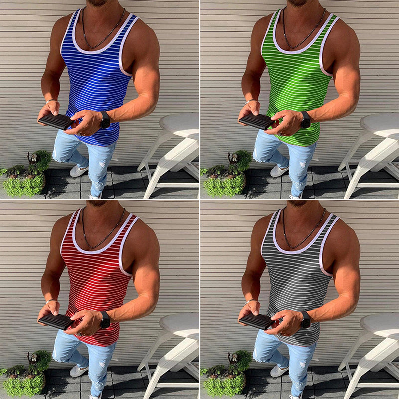 Kai® | Striped Casual Tank Top For Men