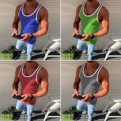 Kai® | Striped Casual Tank Top For Men