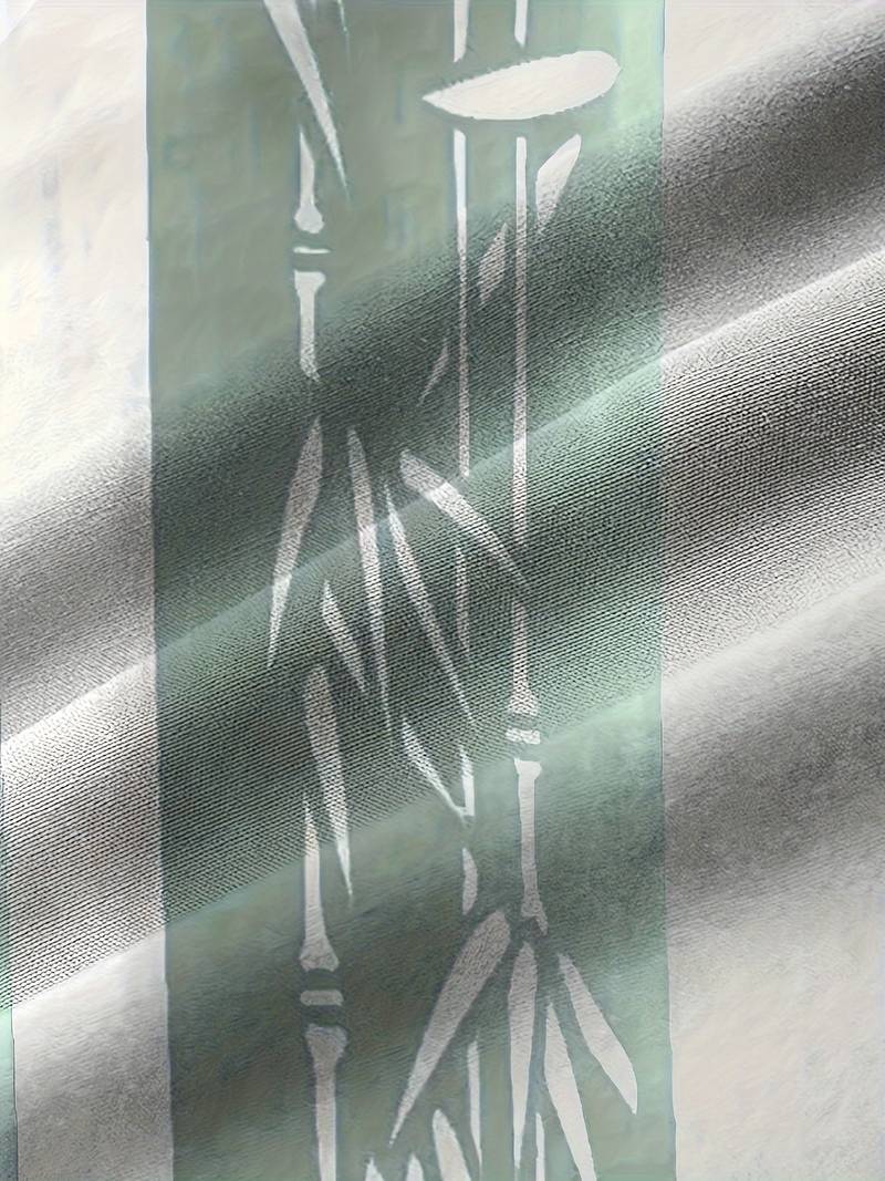 Macario® | Short Sleeve Shirt With Bamboo Print And Color Block