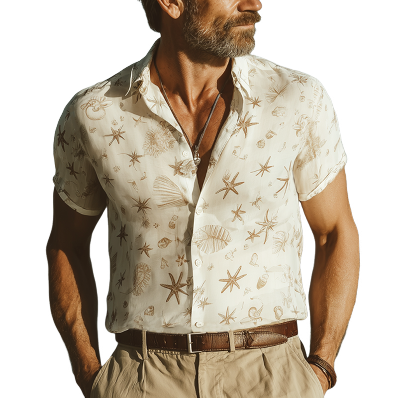 Patrick | Men'S Summer Beach Printed Casual Short Sleeve Shirt