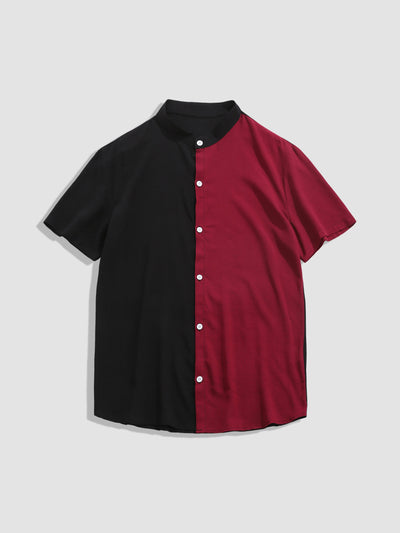 Arata® | Contrast Color Short Sleeve Shirts