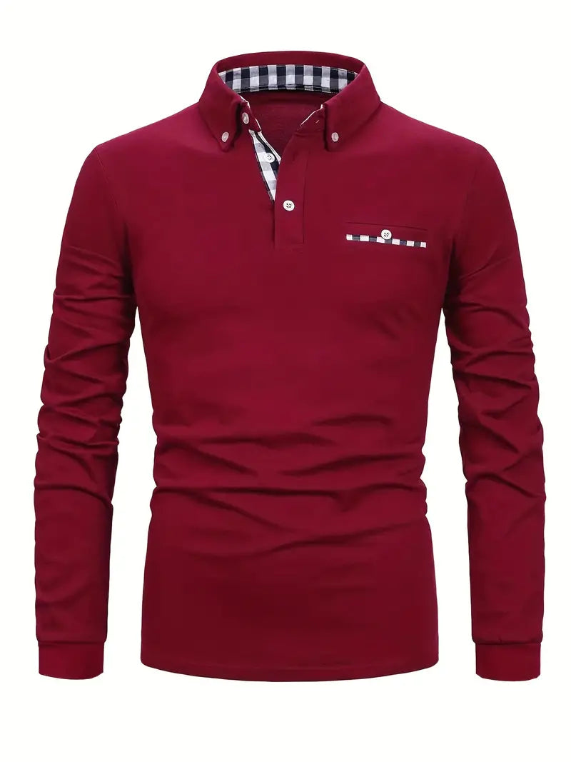 Long® | Plaid Button-Down Long Sleeve Shirt