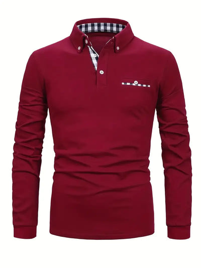 Long® | Plaid Button-Down Long Sleeve Shirt