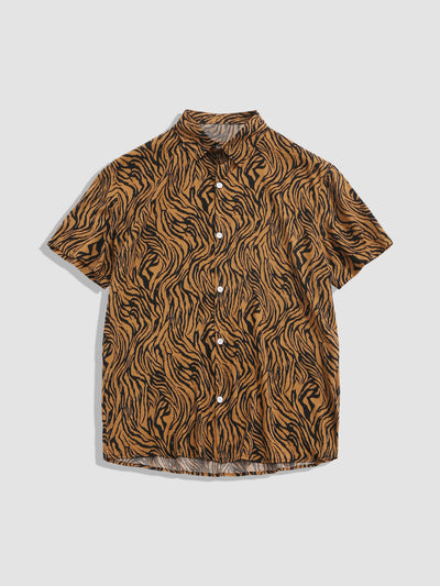 Alfonzo® | Animal Texture Cotton Shirts