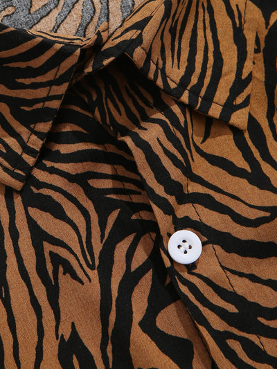 Alfonzo® | Animal Texture Cotton Shirts