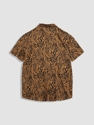 Alfonzo® | Animal Texture Cotton Shirts