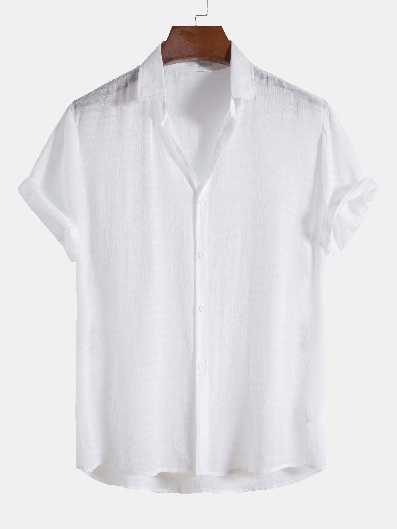Arvy® | Textured Fabric Short Sleeve Shirt