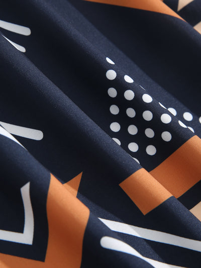 Aodh® | Geometric Print Shirt