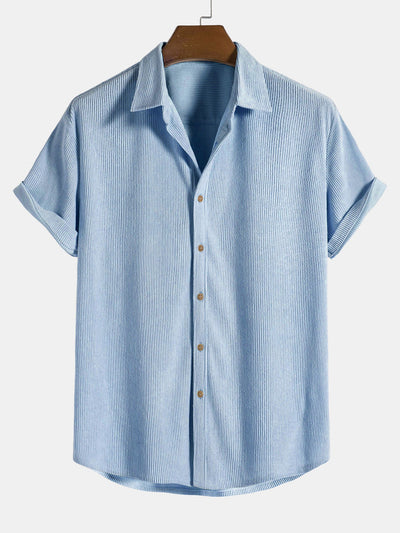 Curtis® | Corduroy Button Up Short Sleeved Shirt
