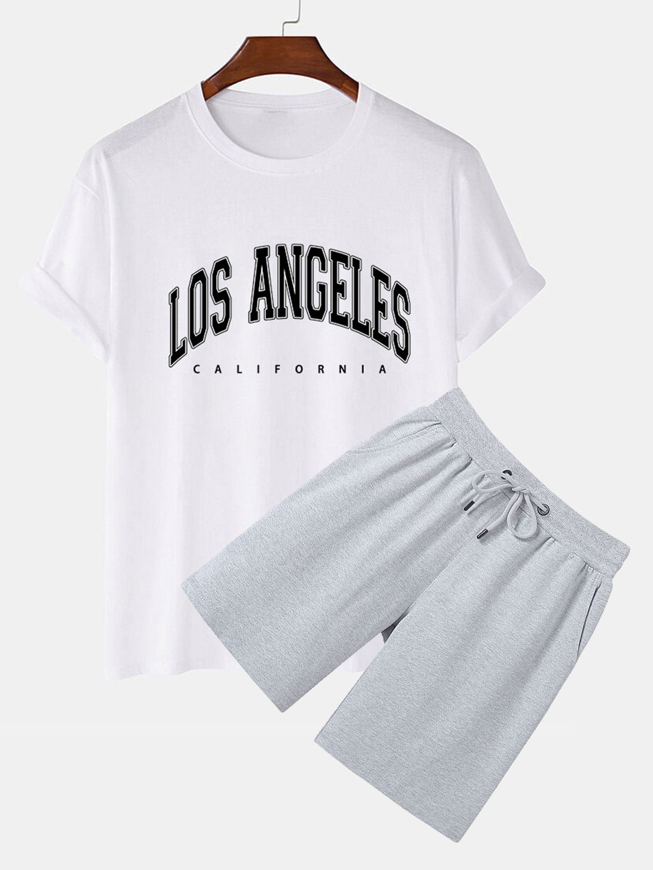 Pedro® | Los Angeles Print T-Shirt & Mid Length Shorts