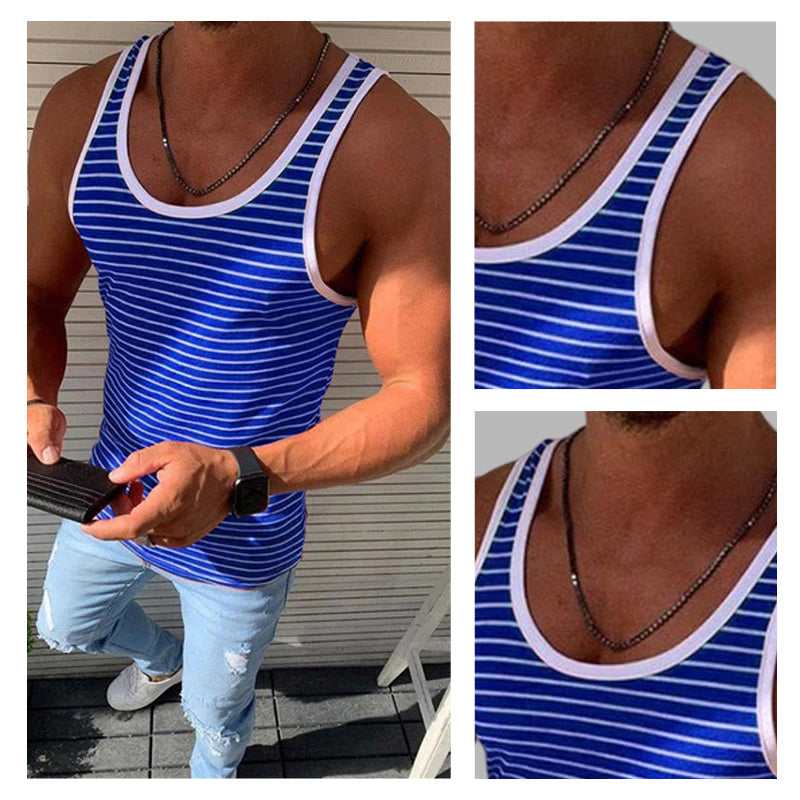 Kai® | Striped Casual Tank Top For Men