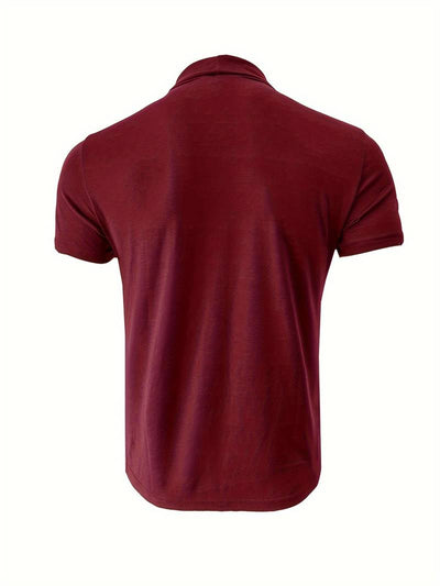 Lucian® | Casual Short Sleeve Turtleneck T-Shirt