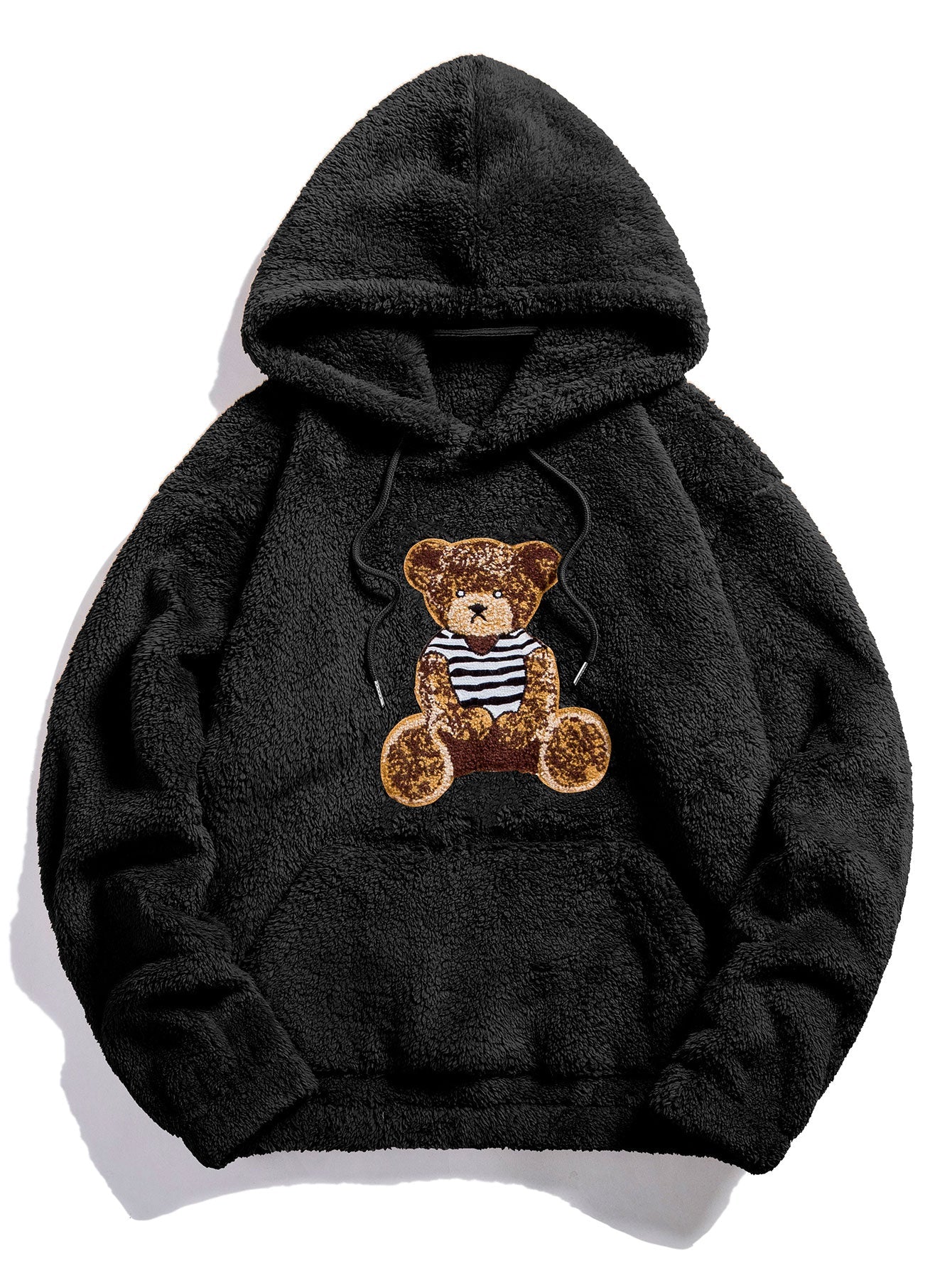 Christian | Bear Embroidered Patch Teddy Hoodie
