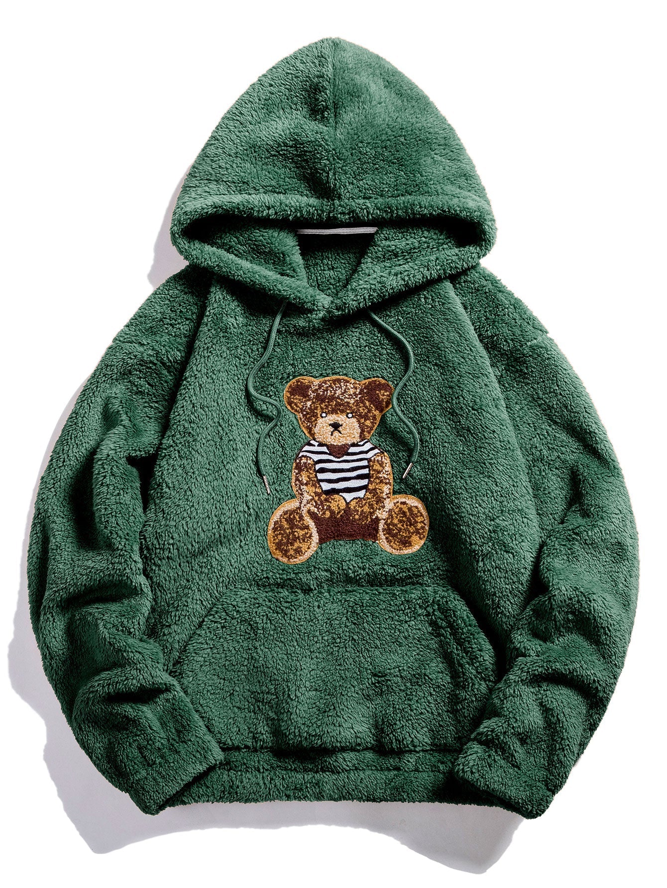 Christian | Bear Embroidered Patch Teddy Hoodie