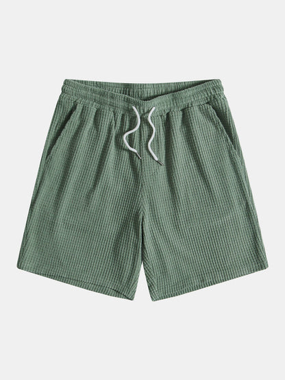 Adalhard® | Waffle Button Up Shirt & Shorts