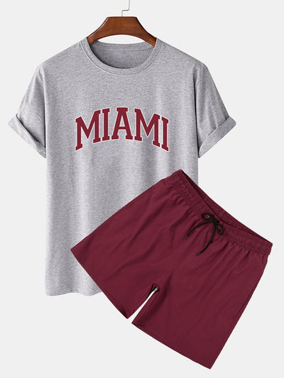 Poncio® | Miami Print T-Shirt & Swim Shorts
