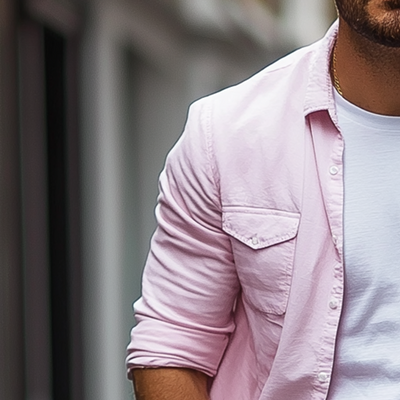 Roman | Men'S Basic Solid Color Cotton Blend Long Sleeve Shirt