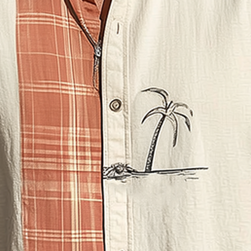 Travis | Men'S Summer Fashion Printed Cotton Blend Sleeveless Shirt