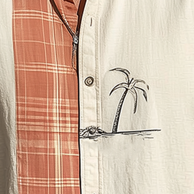 Travis | Men'S Summer Fashion Printed Cotton Blend Sleeveless Shirt