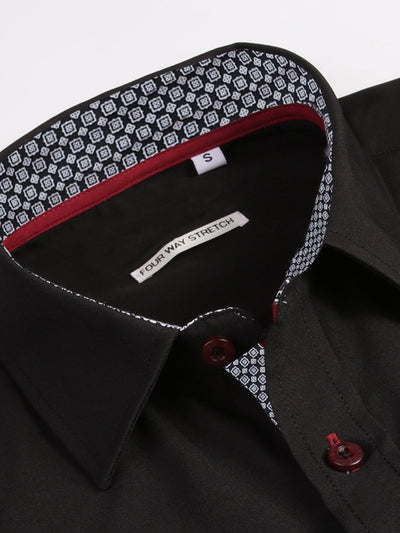 Dalmacio® | Long Sleeve Contrast Dress Shirt