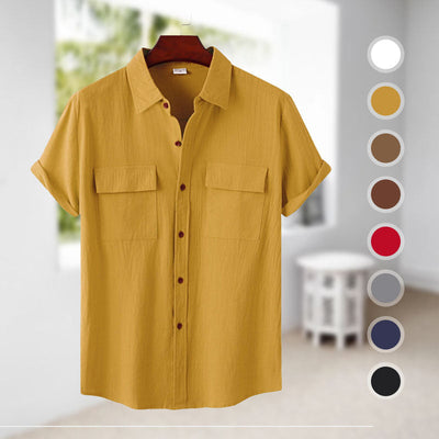 Judas® | Short-Sleeved Linen Shirt For Men
