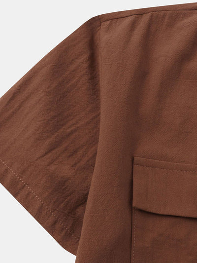 Alver® | Man Button Up Shirt With Patch Pockets