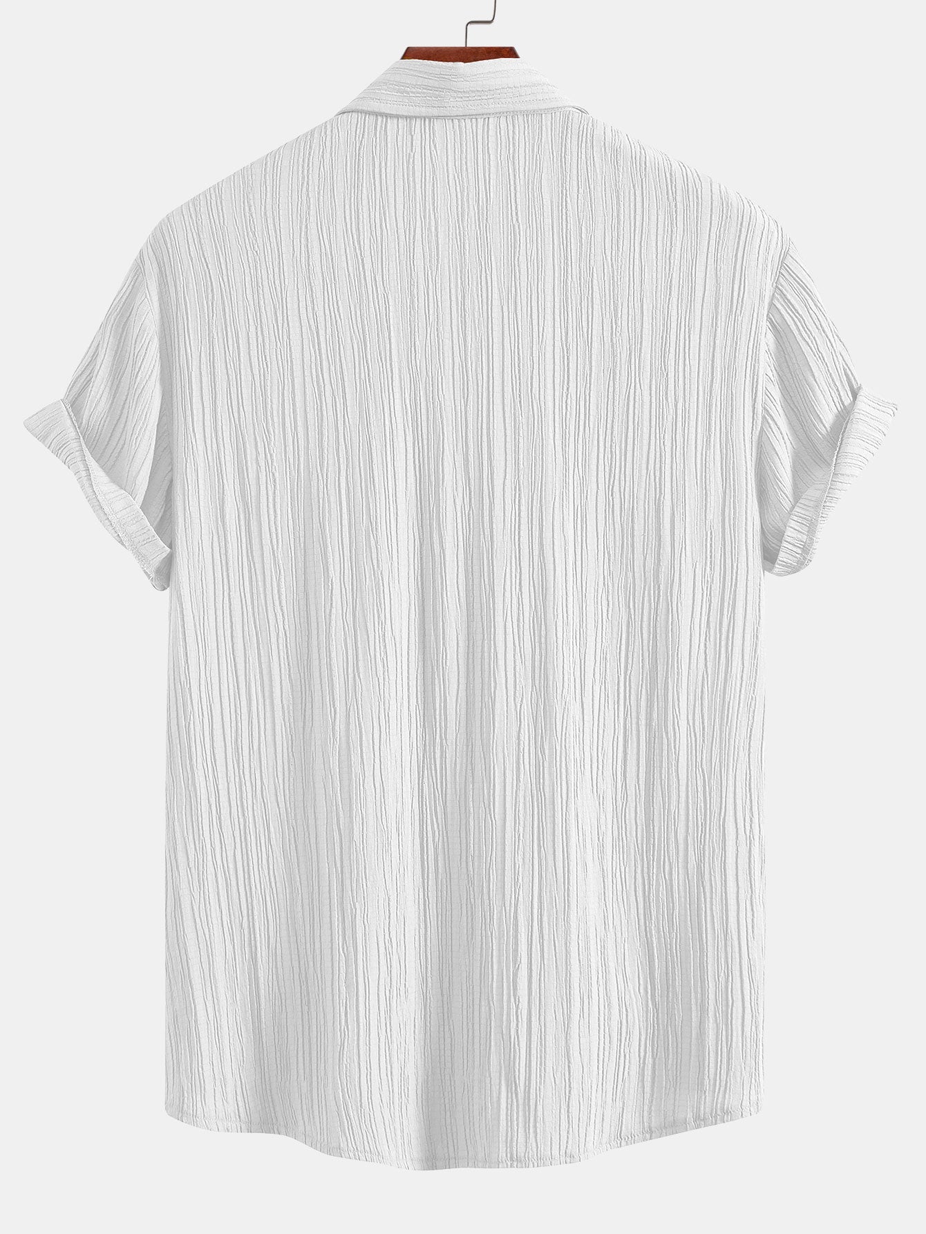 Elvis® | Crinkled Textured Button Up Shirt