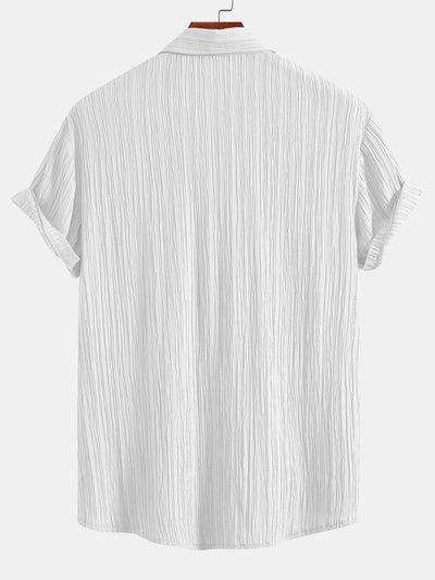 Elvis® | Crinkled Textured Button Up Shirt