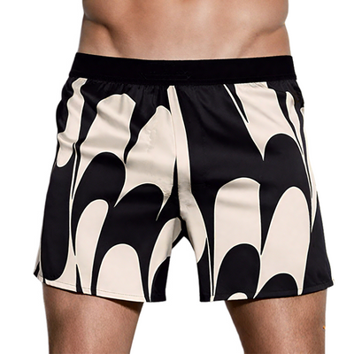 Claudio | Men'S Spring And Summer Fashion Casual Elastic Waist Cotton Blended Printed Shorts