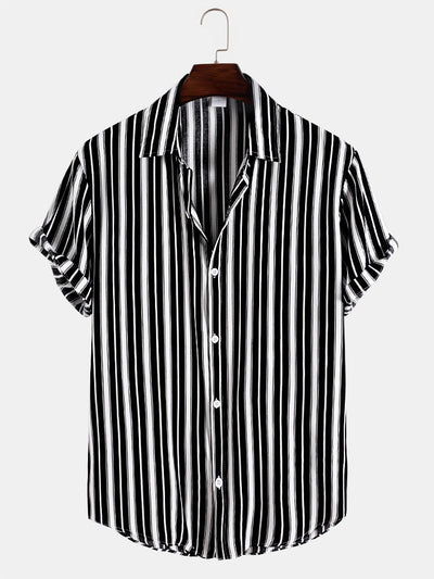 Alvis® | Stripes Short Sleeve Casual Shirts