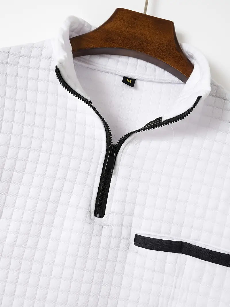 Dougal® | Casual Turtleneck Long-Sleeved Shirt With Zipper