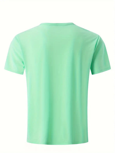 Ellis® | Solid, Casual V-Neck T-Shirt For Men
