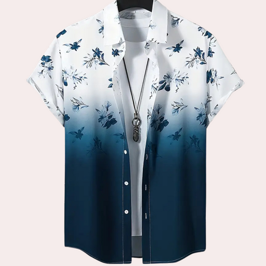 Tristán® | Gradient buttoned summer shirt for men