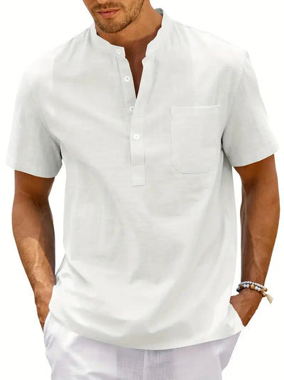 Declan® | Summer Shirt With Short Sleeve Closure For Men