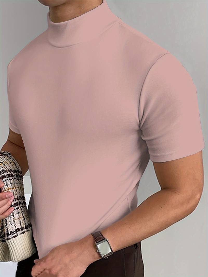 Eddy® | Elegant T-Shirt With A High Collar