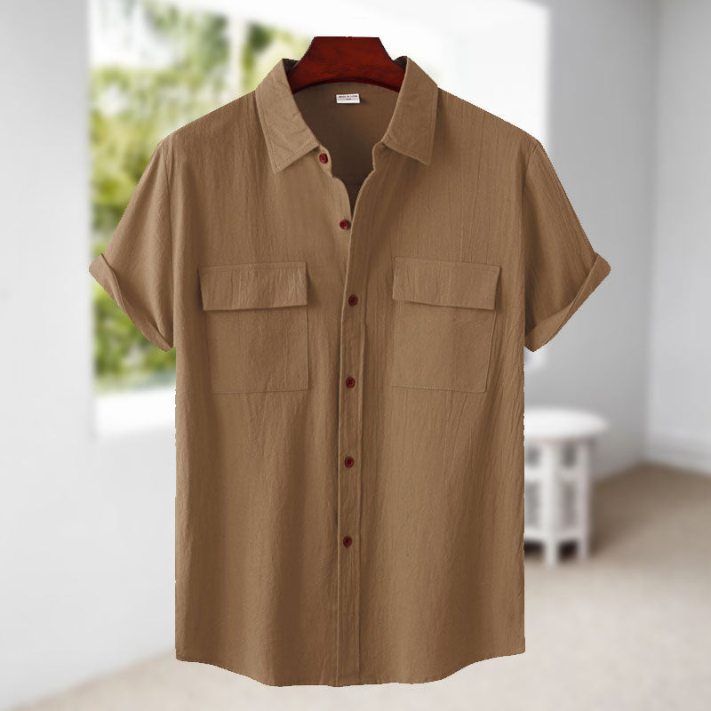 Judas® | Short-Sleeved Linen Shirt For Men