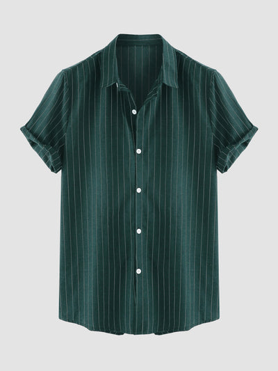 Aidan® | Regular Fit Stripes Shirts